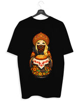 SLAVIC GIRL BLOND - Damen Oversized T-Shirt schwarz by SAEBIS®