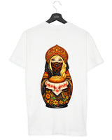 SLAVIC GIRL BLOND - Damen Oversized T-Shirt weiß by SAEBIS®