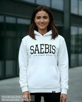 Lifestyle Damen Extra-Oversized Hoodie weiß by SAEBIS®