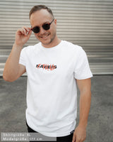 SAEBIS® стиль - Herren T-Shirt weiß