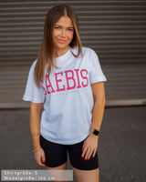 Lifestyle Damen Oversized T-Shirt weiß Pink Edition by SAEBIS®