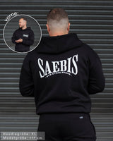 SAEBIS® 2.0 Herren Zip Hoodie schwarz mit Reißverschluss