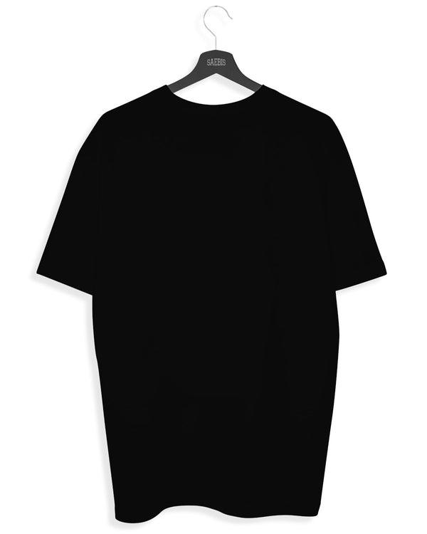 Дуля Damen Oversized T-Shirt schwarz by SAEBIS®