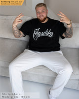 Jaschka Herren Extra Oversized Premium T-Shirt schwarz by SAEBIS®