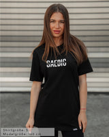 Это стиль жизни - Damen Oversized T-Shirt schwarz by SAEBIS®