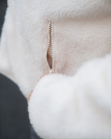 Lifestyle Damen Oversized Teddy Jacke mit Stehkragen by SAEBIS®