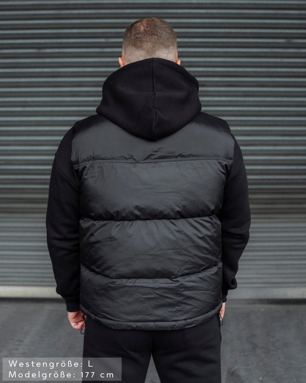 Lifestyle Herren Weste gefüttert, mit Reißverschluss schwarz by SAEBIS®