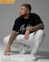 Jaschka Herren Extra Oversized Premium T-Shirt schwarz by SAEBIS®