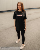 SAEBIS® стиль - Damen Oversized T-Shirt schwarz