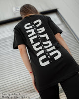 Это стиль жизни - Damen Oversized T-Shirt schwarz by SAEBIS®