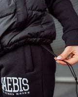 Lifestyle Damen Oversized Weste gefüttert, mit Reißverschluss schwarz by SAEBIS®