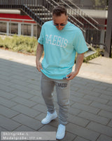 Lifestyle Herren Oversized T-Shirt eisblau by SAEBIS®