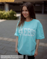 Lifestyle Damen T-Shirt Kleid eisblau by SAEBIS®