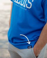 Lifestyle Herren Oversized T-Shirt königsblau by SAEBIS®