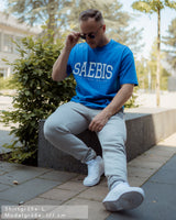 Lifestyle Herren Oversized T-Shirt königsblau by SAEBIS®