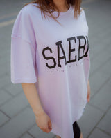 Lifestyle Damen T-Shirt Kleid violett by SAEBIS®