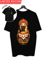 SLAVIC GIRL BLOND - Damen Oversized T-Shirt schwarz by SAEBIS®