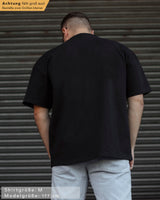 Lifestyle Herren Extra Oversized Premium T-Shirt schwarz II by SAEBIS®