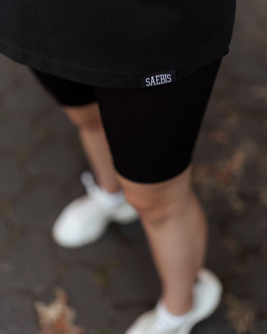 Jaschka Damen Extra Oversized Premium T-Shirt schwarz by SAEBIS®