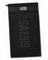 Lifestyle Fitness Handtuch mit Reißverschlusstasche schwarz by SAEBIS®