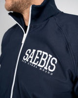 SAEBIS® SPORTS Herren Trainingsjacke navyblau mit Stickerei