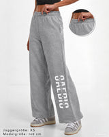 Это стиль жизни - Damen Jogginghose schwarz mit breitem Bein by SAEBIS®