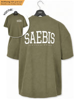 Lifestyle Damen Extra Oversized Premium T-Shirt olivfarben by SAEBIS®