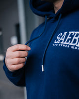 Lifestyle Herren Hoodie navyblau mit Stickerei by SAEBIS®