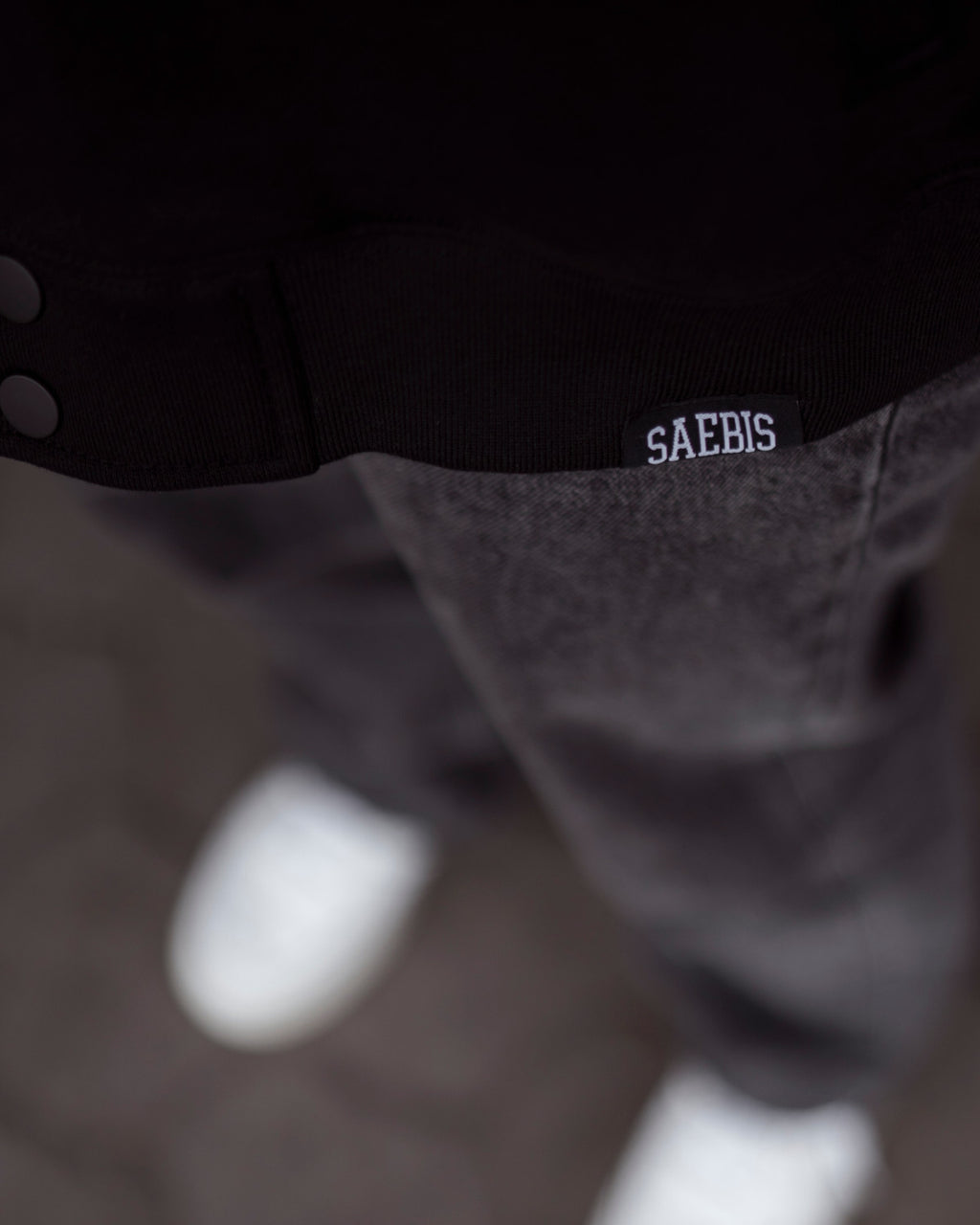 Lifestyle Damen Oversized College Jacke schwarz by SAEBIS®