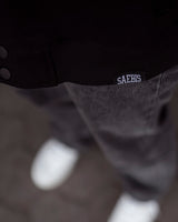 Lifestyle Damen Oversized College Jacke schwarz by SAEBIS®