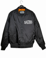 Matryoshka Damen Oversized Bomberjacke gefüttert, mit Reißverschluss schwarz by SAEBIS®