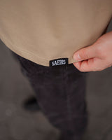 Lifestyle Herren Extra Oversized Premium T-Shirt karamellfarben by SAEBIS®