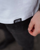 Lifestyle Herren Extra Oversized Premium T-Shirt weiß by SAEBIS®