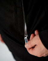 SAEBIS® SPORTS Herren Trainingsjacke schwarz mit Stickerei