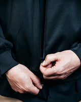 SAEBIS® Herren Trainingsjacke schwarz mit SAEBIS® Patch