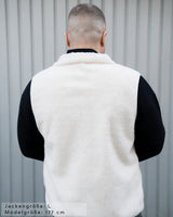 Lifestyle Herren Teddy Weste mit Stehkragen by SAEBIS®