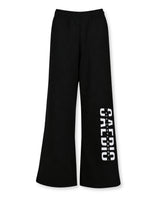 Это стиль жизни - Damen Jogginghose schwarz mit breitem Bein by SAEBIS®