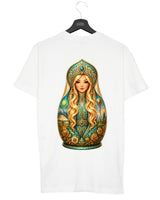 QASAQ GIRL BLOND - Herren T-Shirt weiß by SAEBIS®
