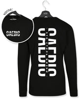 Это стиль жизни - Damen Oversized Langarm-Shirt schwarz by SAEBIS®