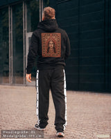 SLAVIC Herren Zip Hoodie mit Reißverschluss schwarz by SAEBIS®
