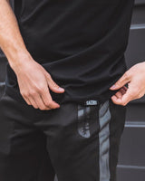 SAEBIS® 90's Lifestyle Herren T-Shirt schwarz