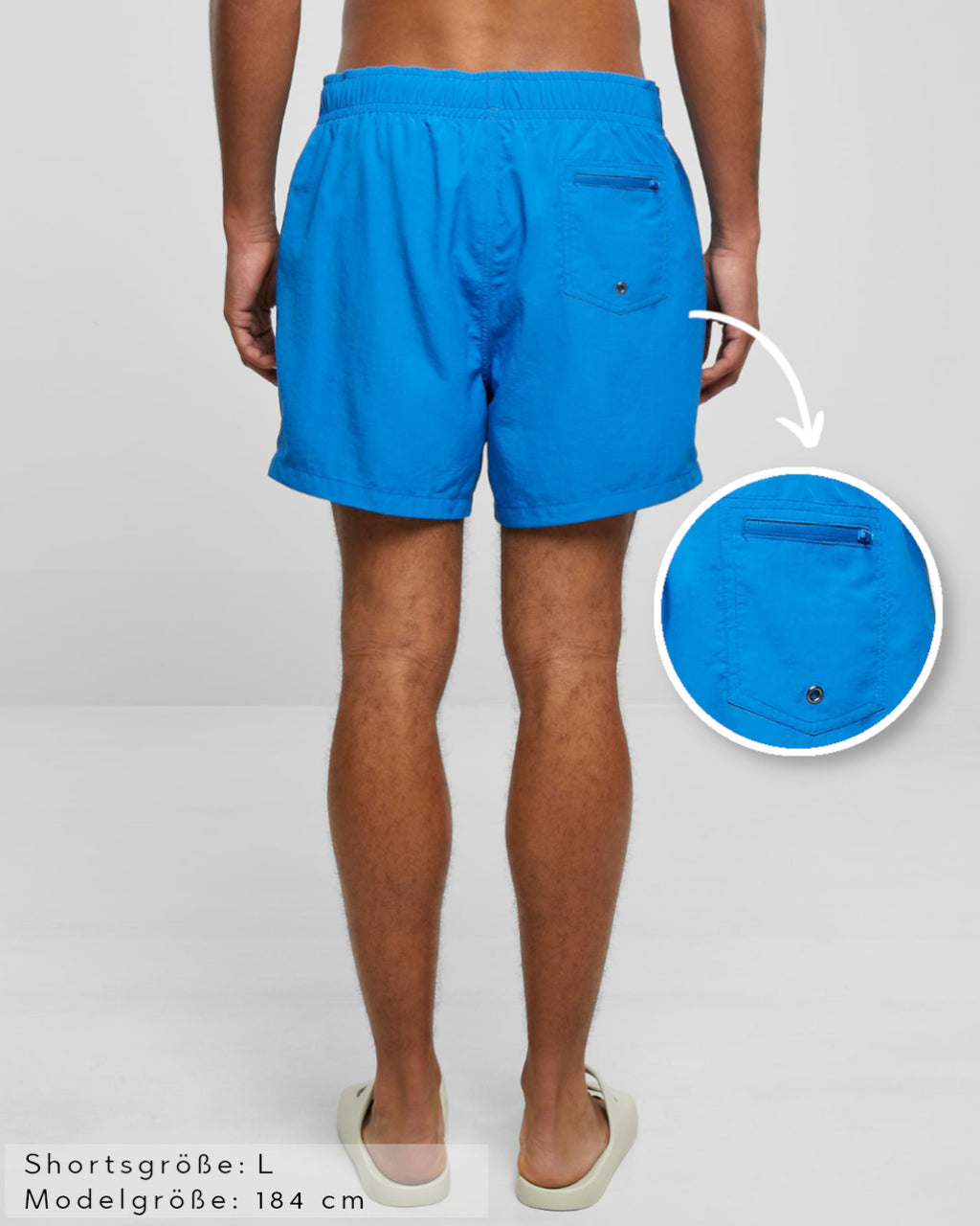 Lifestyle Herren Badeshorts himmelblau by SAEBIS®