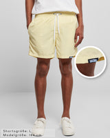 Lifestyle Herren Badeshorts pastellgelb by SAEBIS®