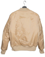 Lifestyle Damen Oversized Bomber Jacke gefüttert, mit Reißverschluss beige by SAEBIS®