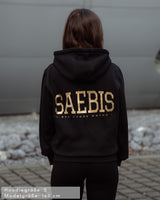 Lifestyle Damen Oversized Zip Hoodie Gold Edition mit Reißverschluss by SAEBIS®