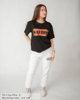 Kовер Damen Oversized T-Shirt schwarz by SAEBIS®