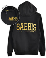 Lifestyle Damen Oversized Zip Hoodie Gold Edition mit Reißverschluss by SAEBIS®