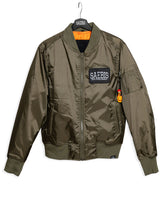 Lifestyle Herren Bomberjacke gefüttert, mit Reißverschluss olivfarben by SAEBIS®