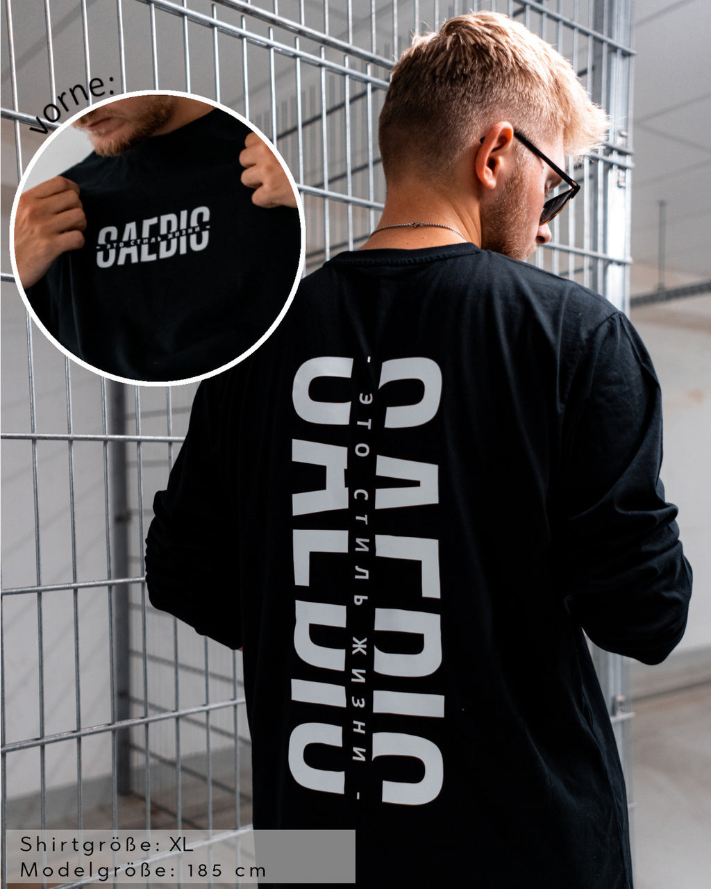 Это стиль жизни - Herren Langarm-Shirt schwarz by SAEBIS®