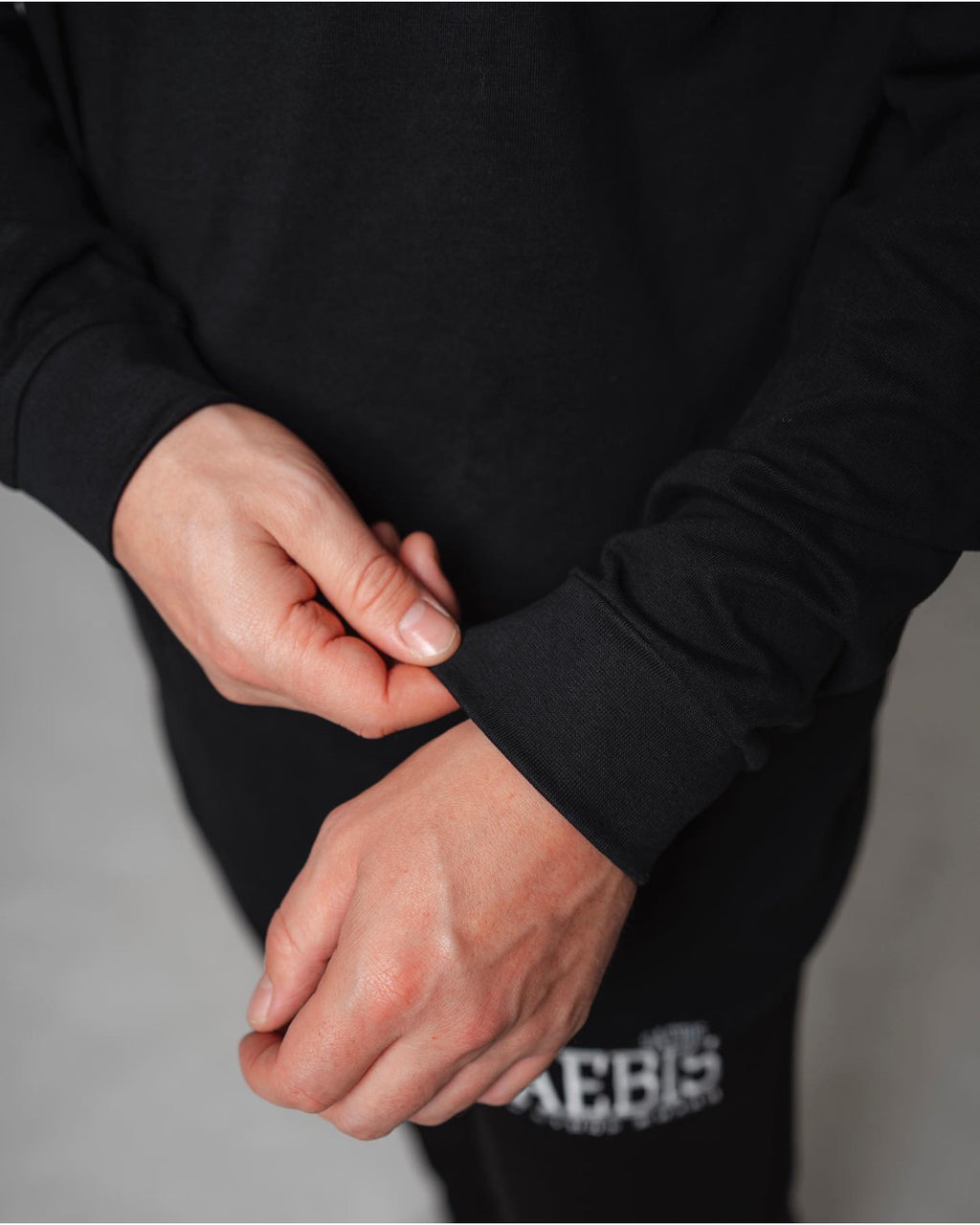 Lifestyle Herren Langarm-Shirt schwarz by SAEBIS®